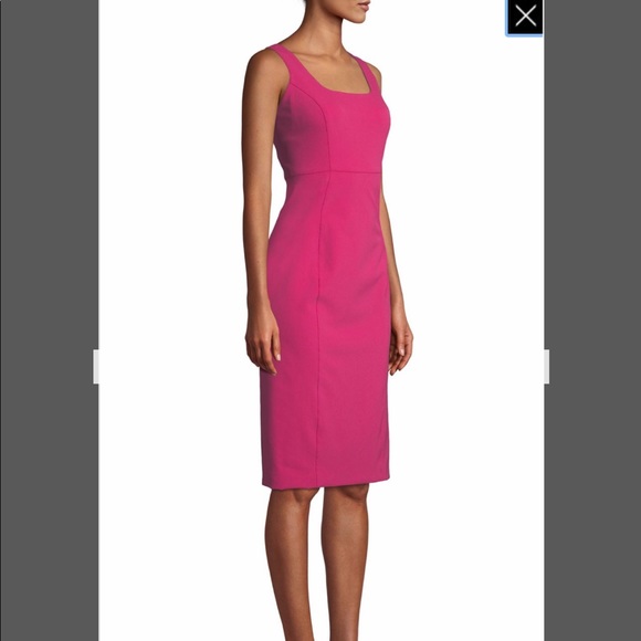 Veronica Beard Square-Neck Sleeveless Sheath Dress - Picture 2 of 4